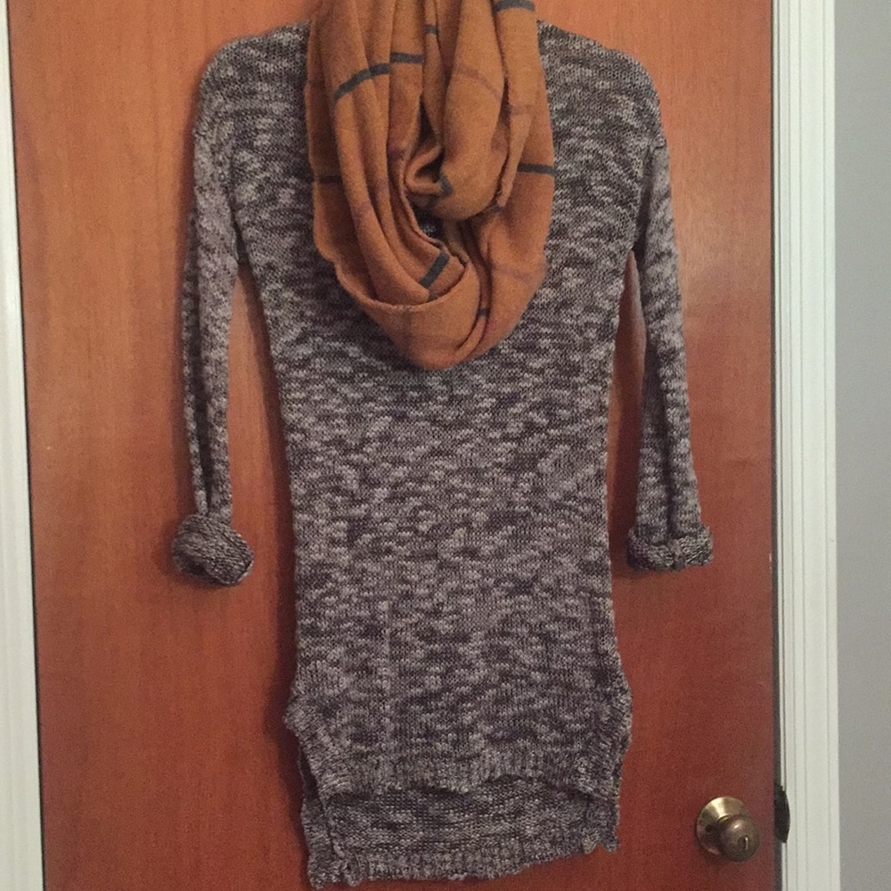 Knit Grey Sweater Dress/Top